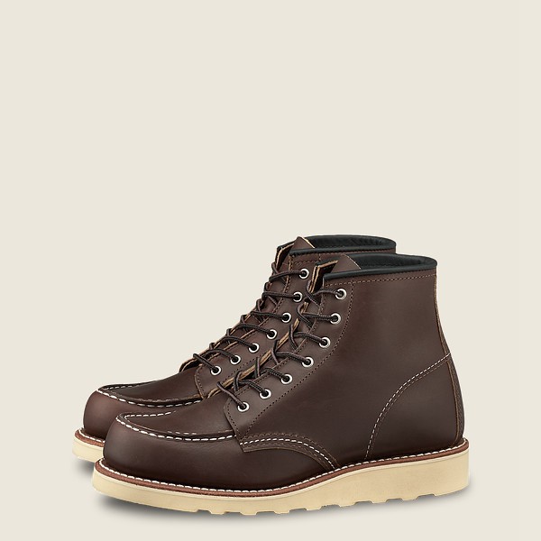 Red Wing Heritage Boots 6-Inch Classic Moc - Short Oro-Iginal Læder - Mørke Brune - Dame 6501-VIADY